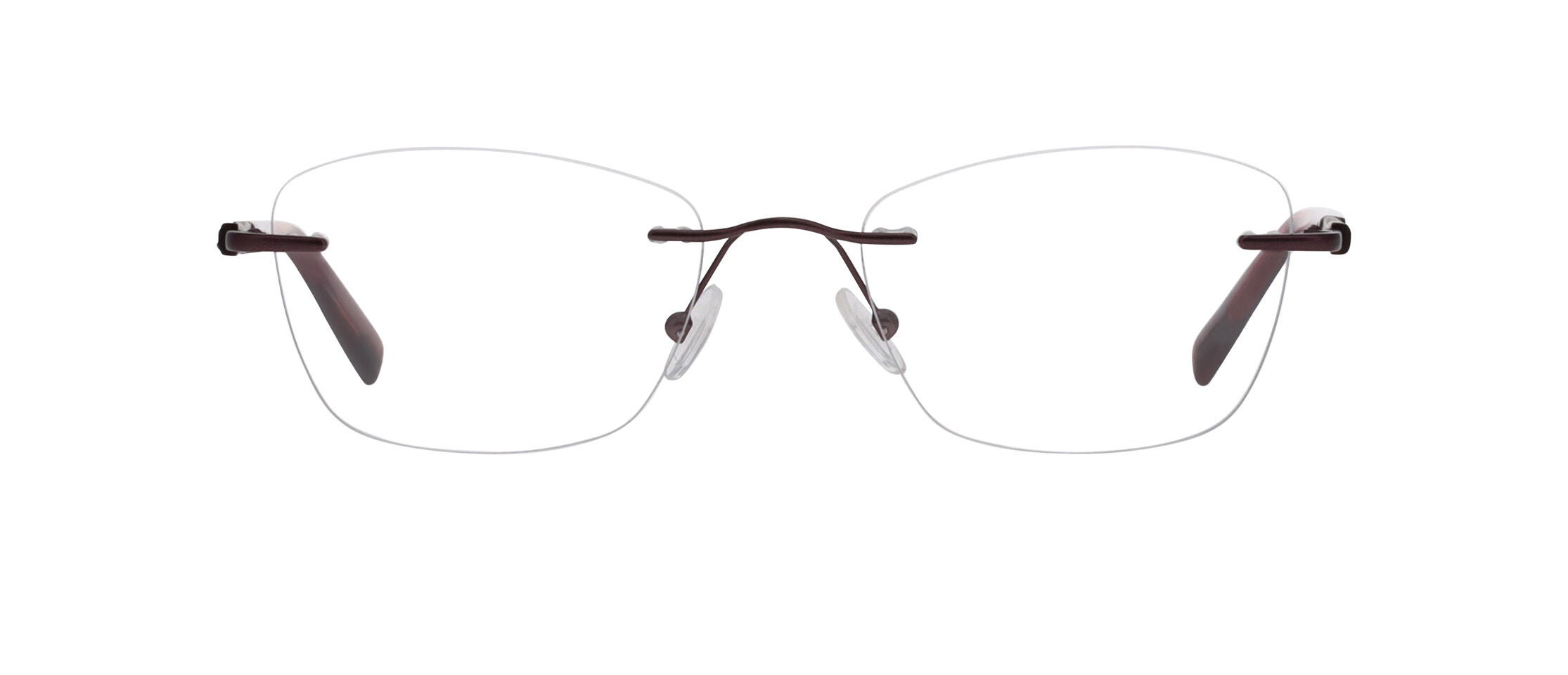 Large top rimless glasses