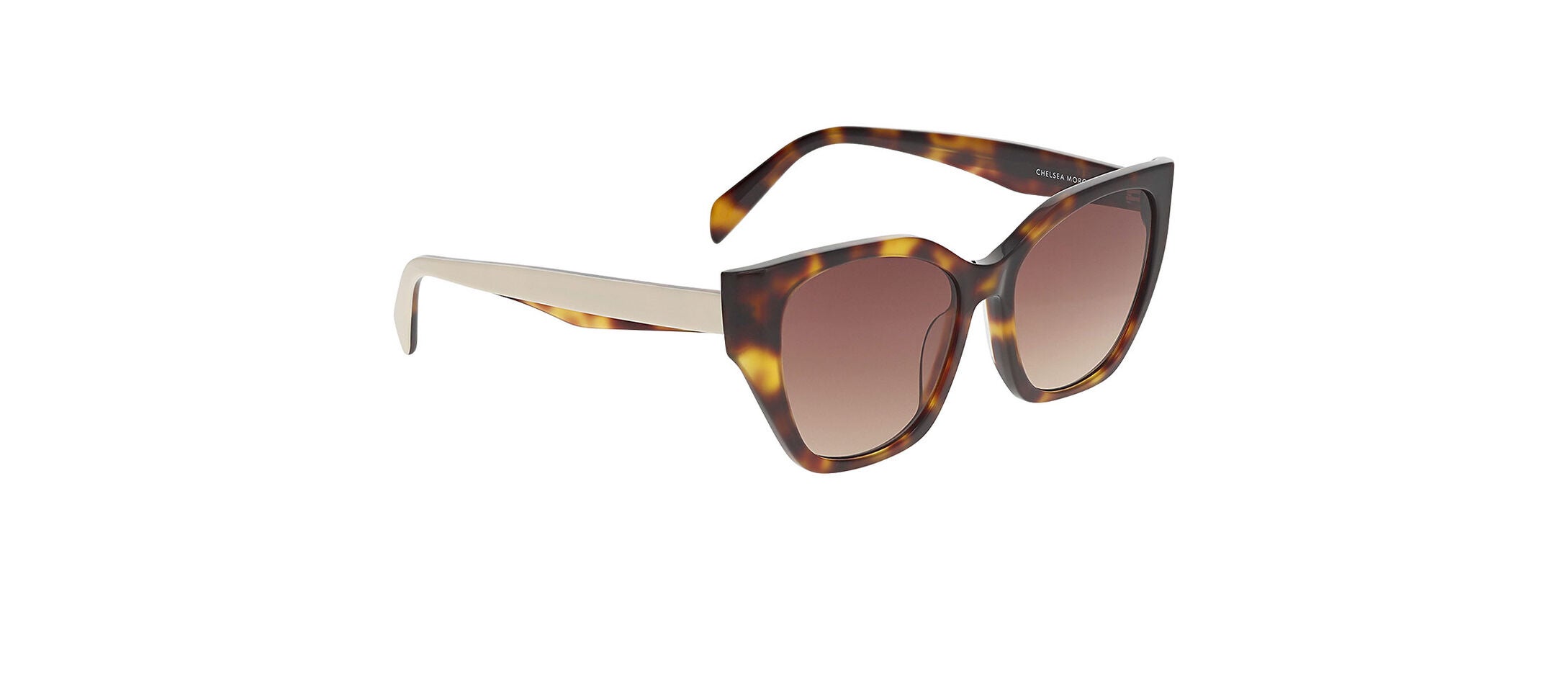 Chelsea Morgan round Sunglasses/Glasses Black with light green sides! NWT Chelsea Morgan Women Tortoiseshell Eyeglasses w/ Case CM  main image 2