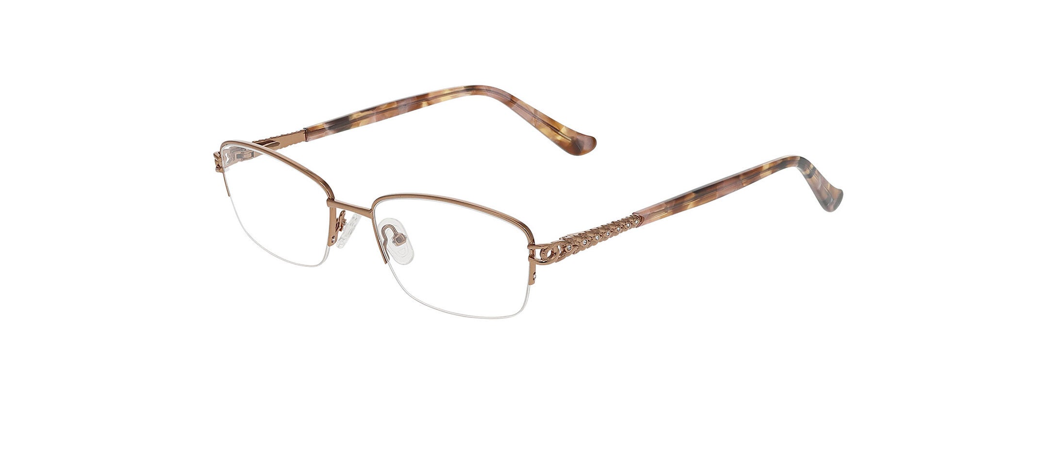 Chelsea Morgan Eyeglasses CMM7002 Tortoise Designer Frames Only  Brown 48-17-135 Chelsea Morgan CMP 8002 Glasses | Free Shipping and Returns  main image 3