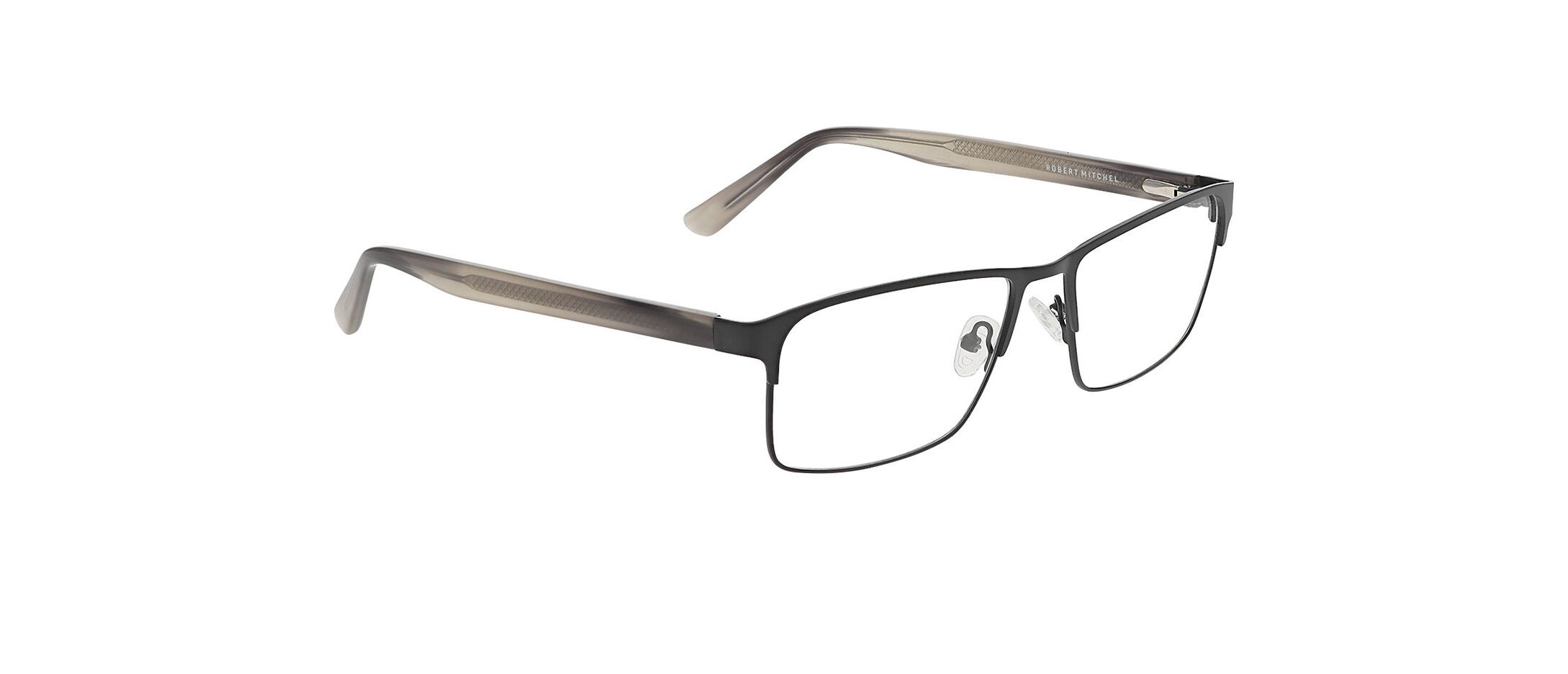 NEW ROBERT MITCHEL women\'s rm 20204 rectangle eyeglasses in grey brown s-l1200.jpg main image 2