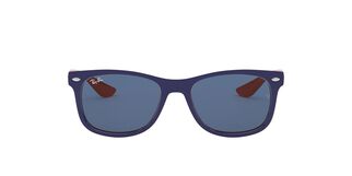 Ray-Ban Junior Red-Blue Sunglasses RJ9052S 125 3N NEW WAYFARER KIDS Sunglasses in Blue On Orange and Blue  main image 3