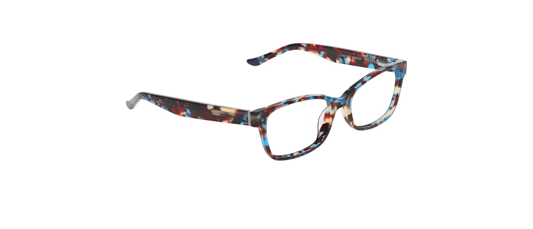 NWT Rxable Chelsea Morgan CM20211 Brown Blue Eyeglass Frames Chelsea Morgan CM20214 BLUE Eyeglasses Frames Black acetate  main image 4