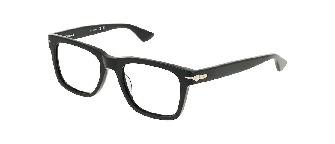 Montblanc MB0266O 001 Men's Glasses Black Size 52 - Free Lenses - Blue Light Block Available