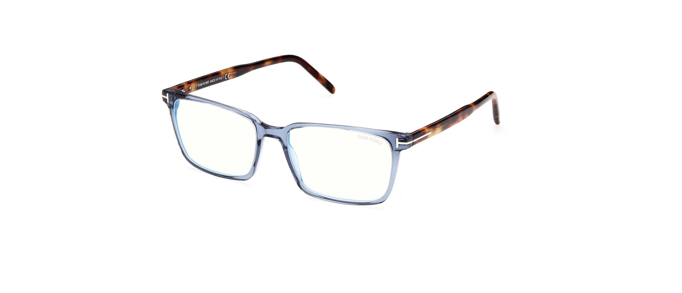Tom Ford FT5802-B 090 Blue-Light Block Men's Glasses Blue Size 55 - Free Lenses - Blue Light Block Available
