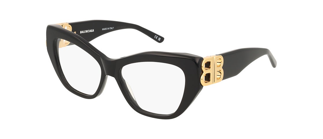 Balenciaga BB0312O 001 Women’s Glasses Black Size 53 - Free Lenses - Blue Light Block Available