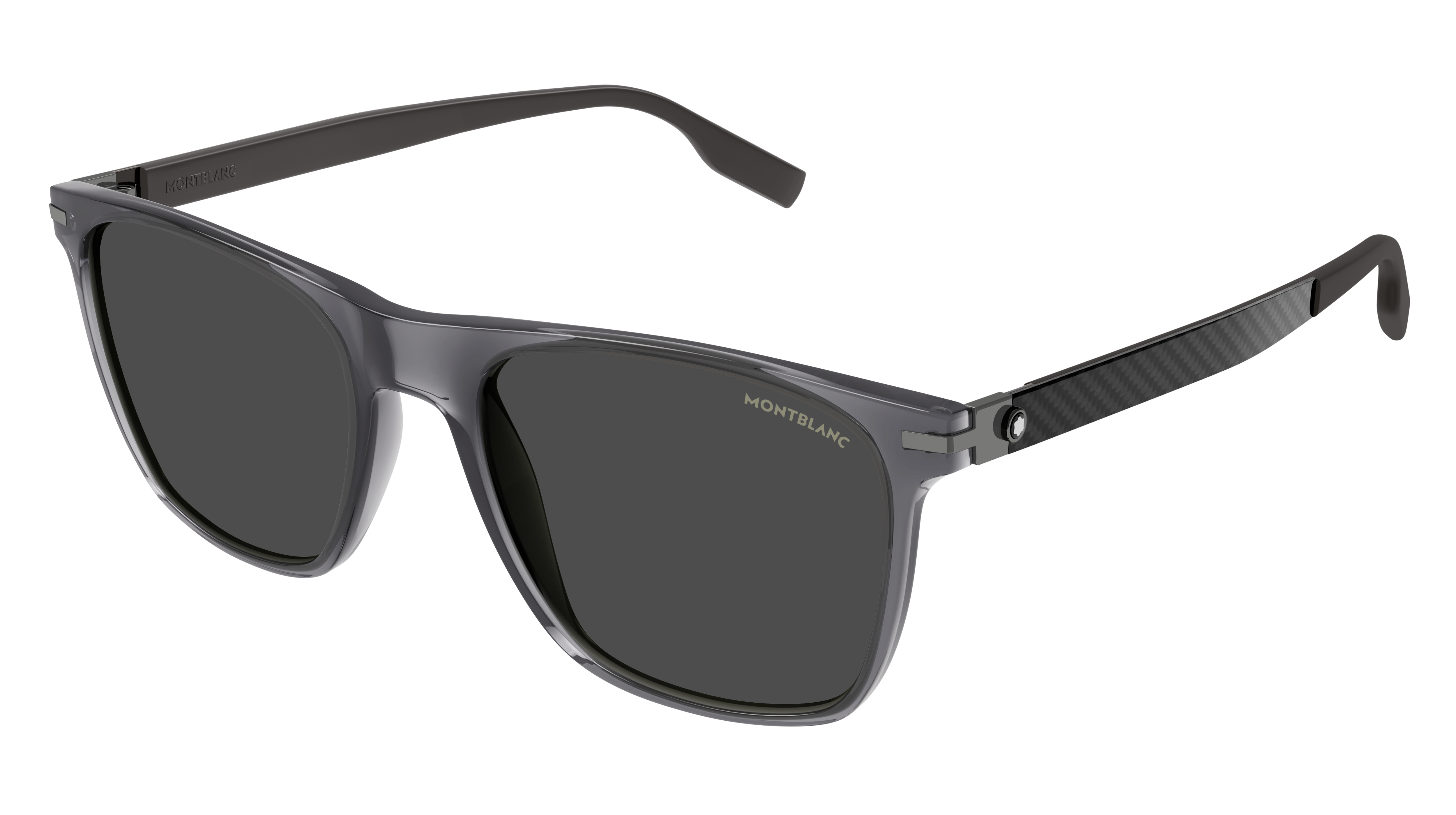 Montblanc MB0248S 004 Men's Sunglasses Grey Size 55