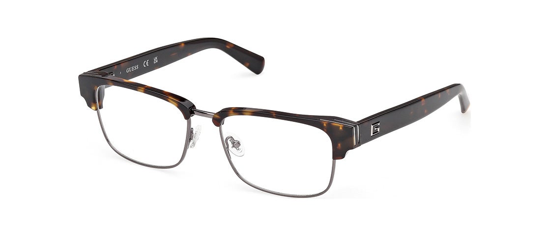 Guess GU50330 052 Men's Glasses Tortoiseshell Size 55 - Free Lenses - Blue Light Block Available