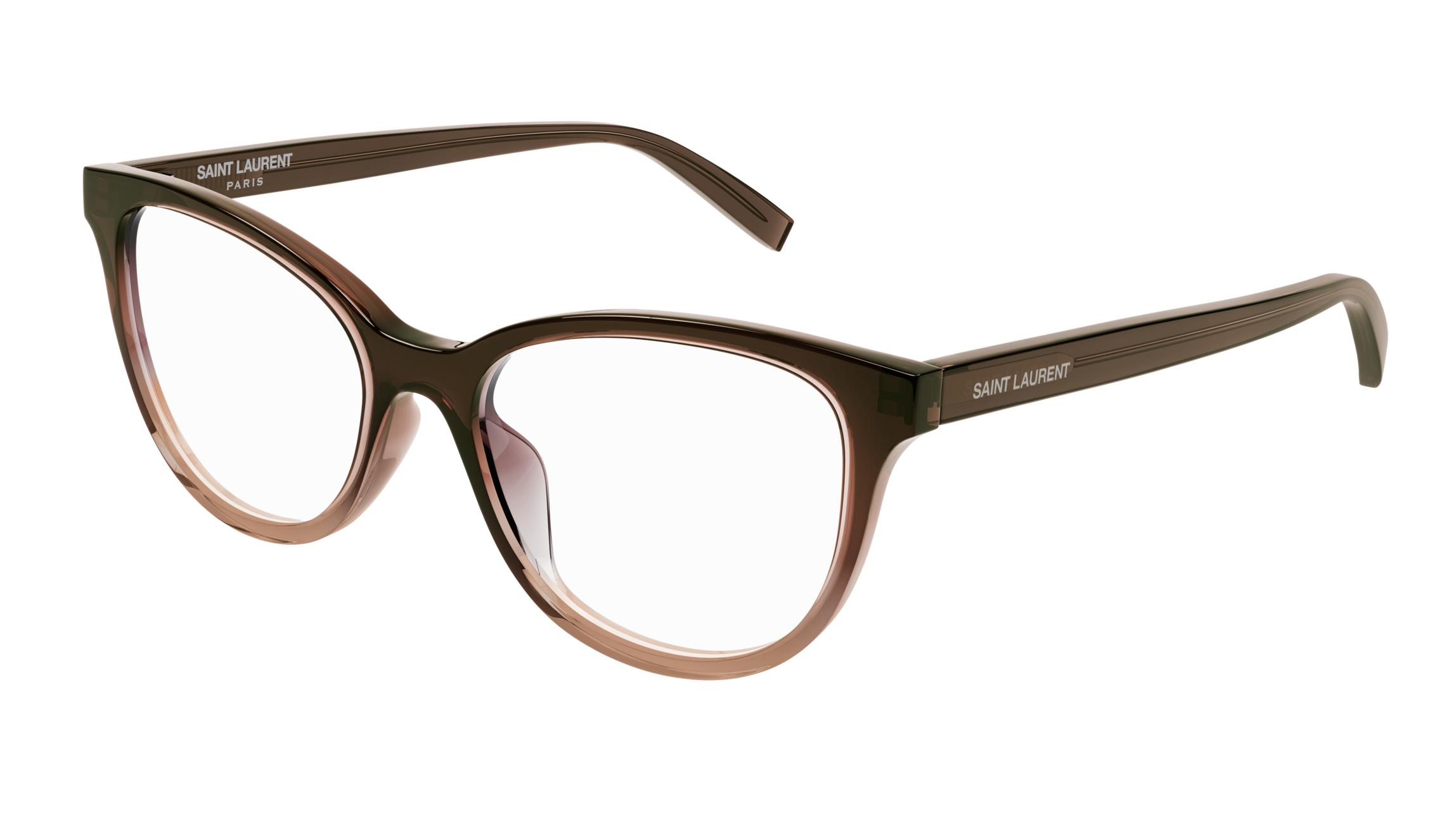 Saint Laurent SL 504 004 Women’s Glasses Brown Size 53 - Free Lenses - Blue Light Block Available