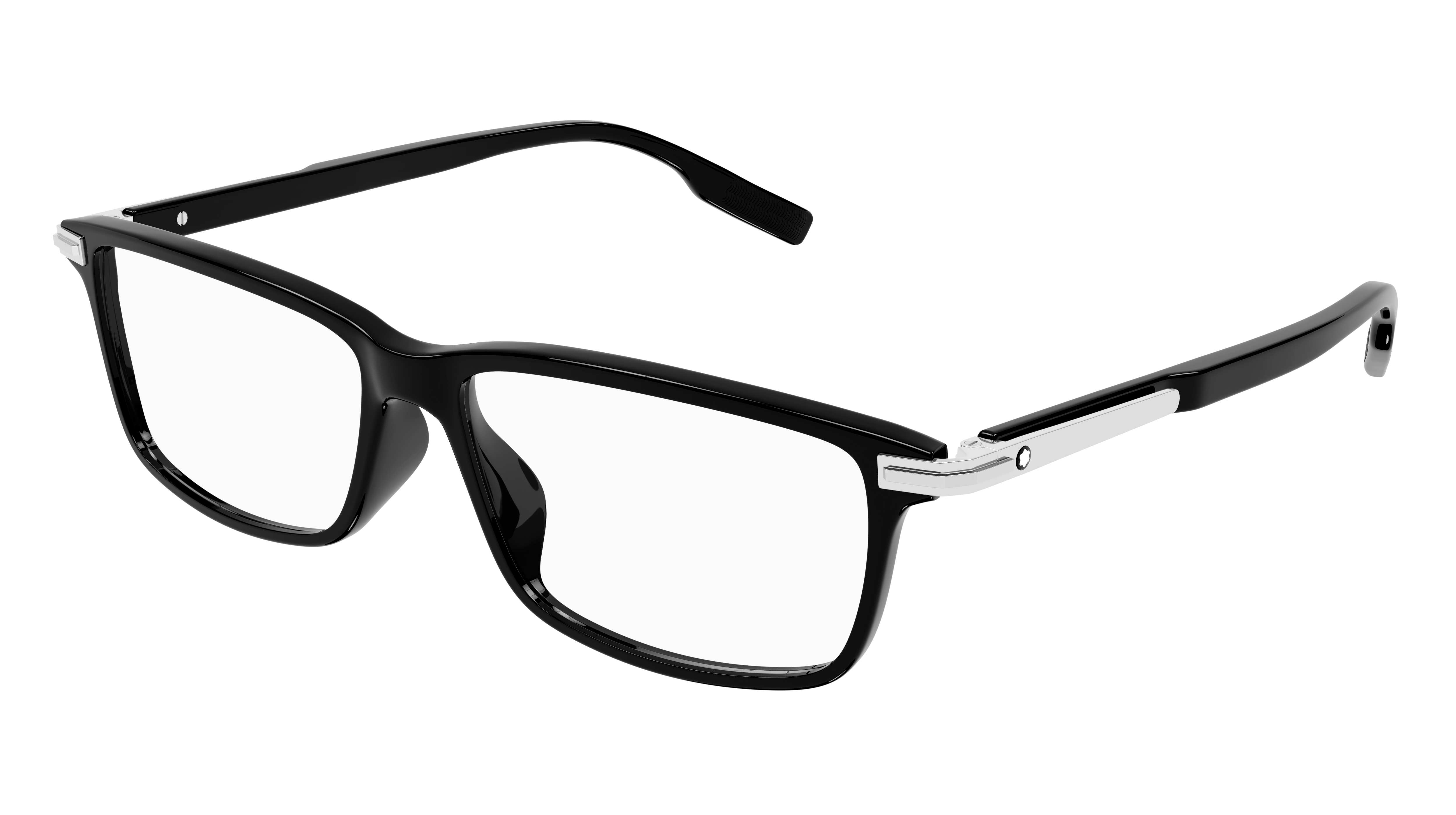 Montblanc MB0217O Full Rim Acetate Eyeglasses — Black