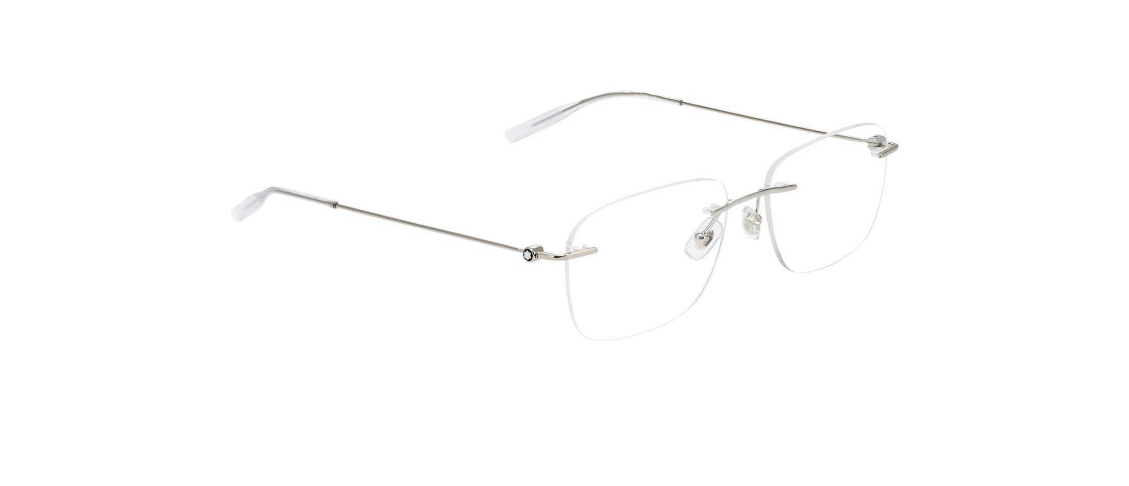 Montblanc MB0075O 003 Men's Glasses Silver Size 56 - Free Lenses - Blue Light Block Available