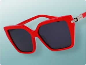 Red Glasses and Sunglasses