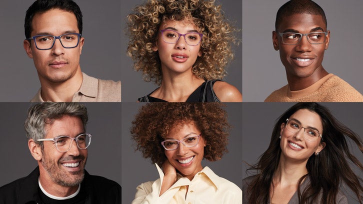 Group of friends wearing glasses.